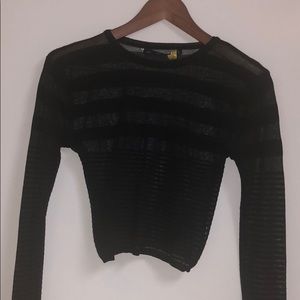 Zara knit see through crop top